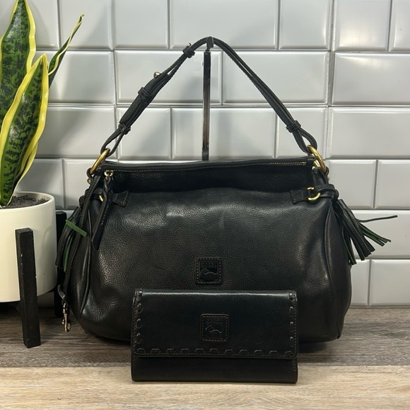 Dooney & Bourke Florentine Handbag & Florentine Wallet Set! GUC!! - Picture 1 of 13